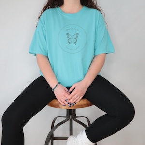 1717 Lagoon Blue | Comfort Colors Mockup | T-shirt Mock Up | 1717 Mockup | C1717 Mockup | Model Mockup | POD | High Resolution Mockup