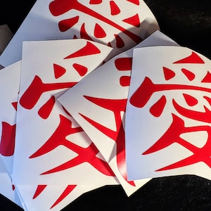 Love or Destroy Kanji Decal