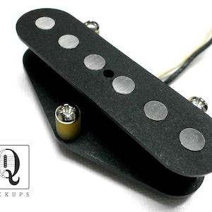 Telecaster Pickup Bridge .250&quot; QUARTER POUND HandWound Black Fits Fender Guitar Nocaster Broadcaster