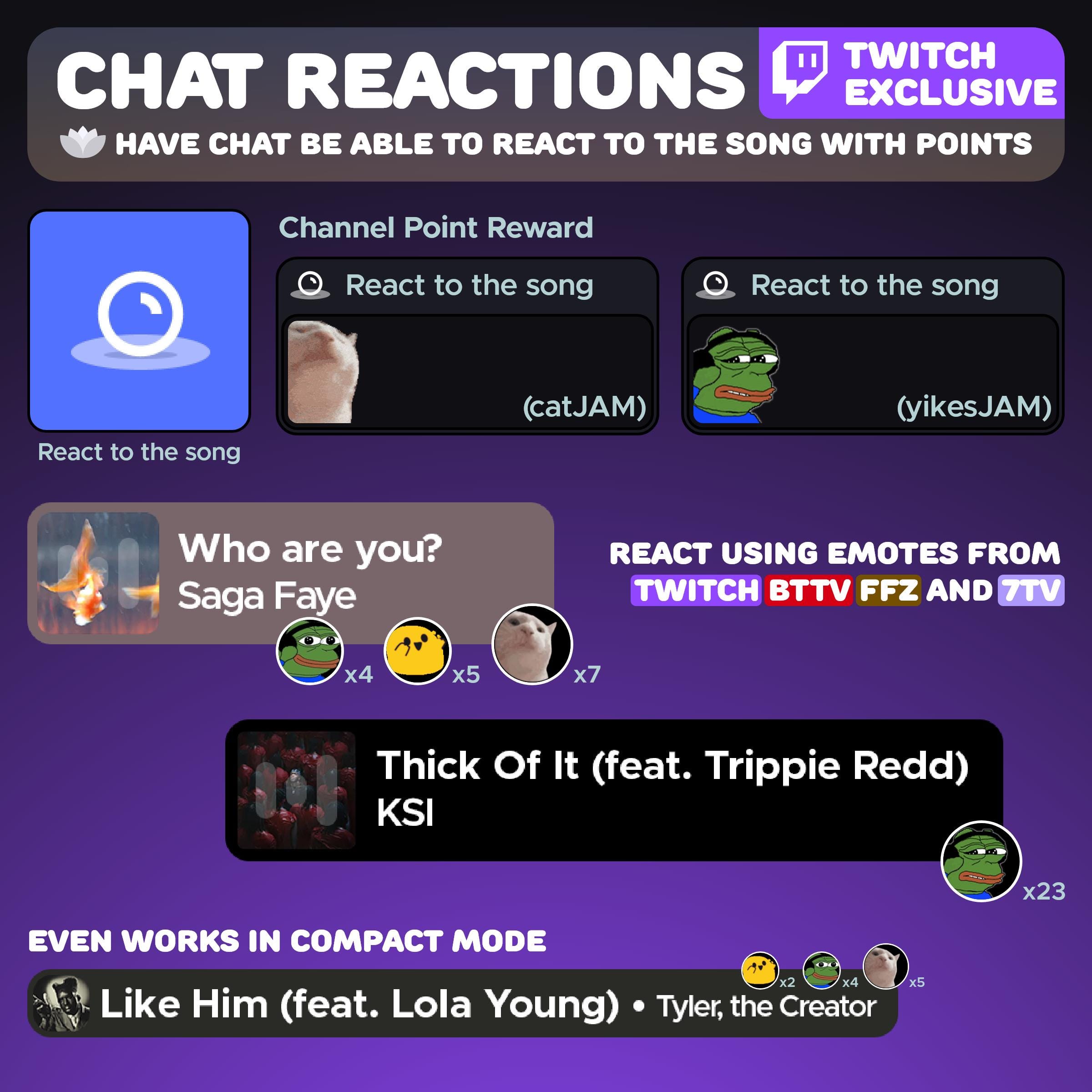 Now Playing Spotify Widget: Streamelements, Twitch, Chat Reactions - Etsy