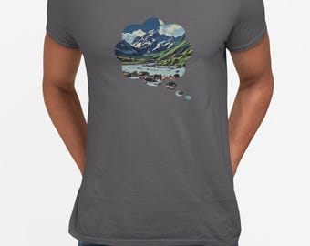 Mountain Thought Bubble T-Shirt | Dreaming of the Outdoors