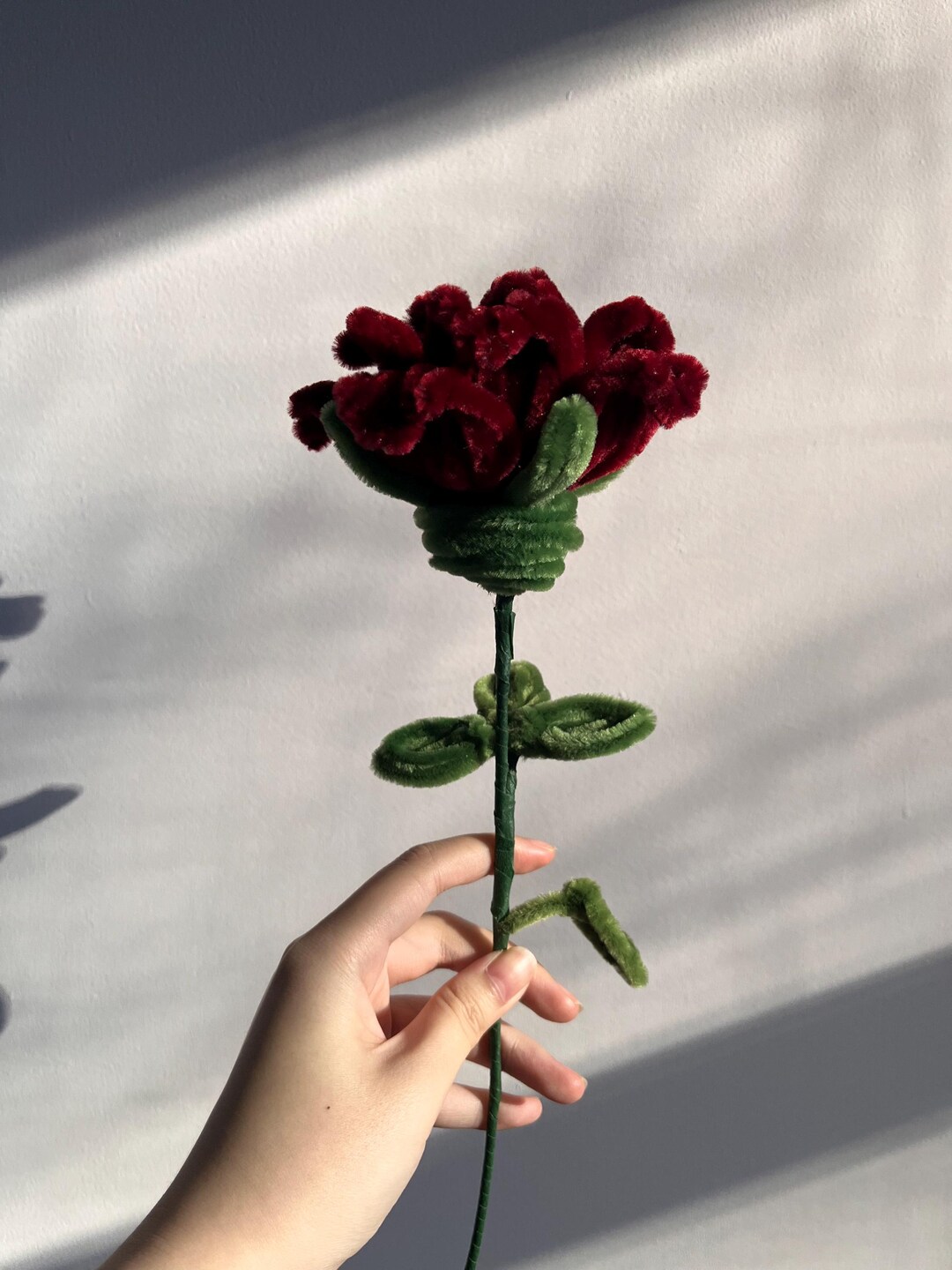 Fluffy Wire Flower: Rose DIY Crafts Kit Chenille Stem Pipecleaner ...