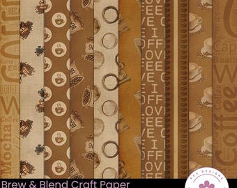 Bride & Blend Craft Papers, druckbare Papiere für die Kartenherstellung (digitaler Download)