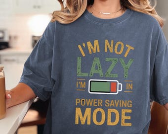 Cozy Gamer Shirt Gift for Gamer Girl Retro Gaming Tee Power Saving Mode Comfort Colors Kawaii Sweatshirt Gaming Apparel