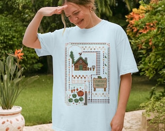 Stardew Valley T-shirt gezellige gaming trui gamer meisje cadeau indie game kleding pixelart graphic Tee boerderij ontwerp Stardew Merch Gaming