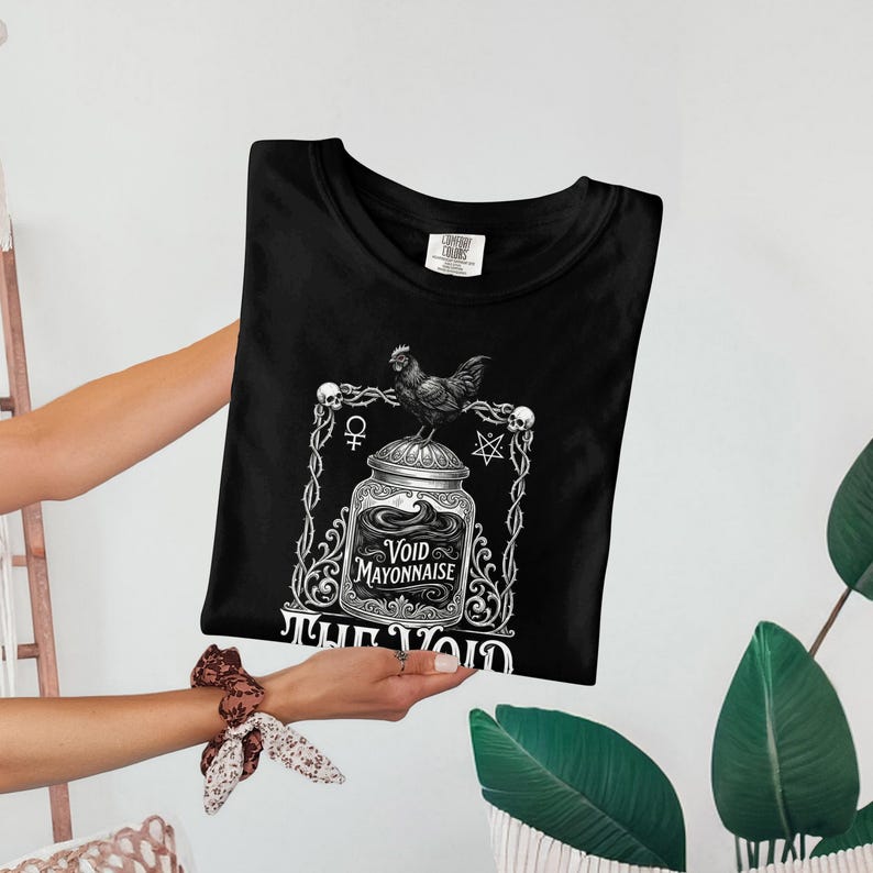Funny Void Mayonnaise T-shirt, Unique Graphic Tee, Humorous Gift Shirt, Sarcastic Graphic Tee, Unisex Casual Wear, Trendy Shirt