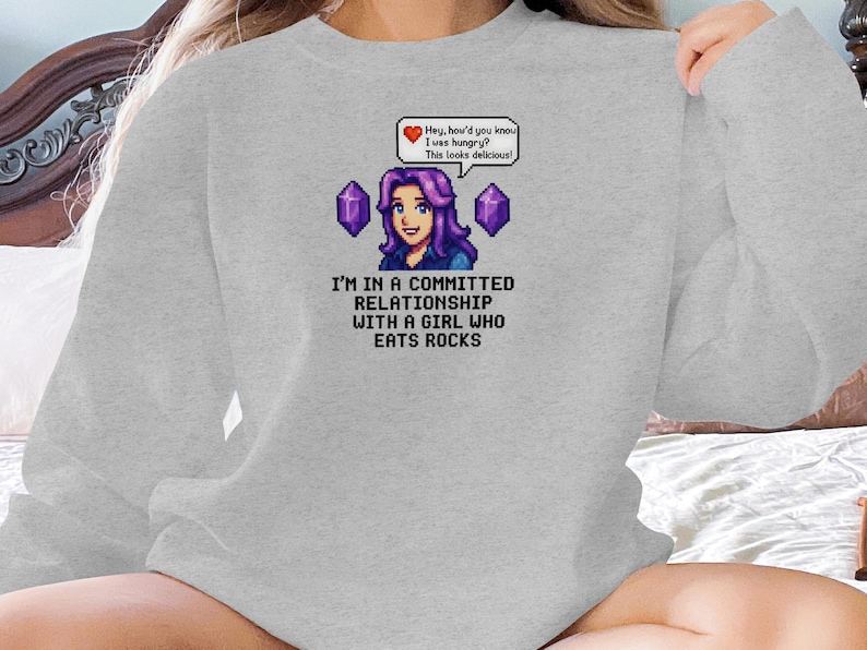 Funny Pixel Art Sweater, Gift for Gamer, Retro Graphic Sweatshirt, Quirky Casual Wear, Unique Gaming Apparel, Novelty Clothing