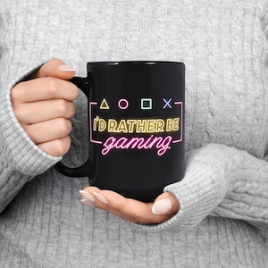 Gaming Mug Coffee Cup Gamer Gift for Him or Her Geeky Video Game Merchandise Fun Gift Idea for Gamers & Coffee-Loving Nerds