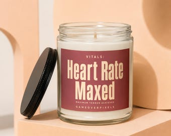 Horror Gamer Candle Survival Horror Game Fandom Soy Gaming Gift PC Gamer Christmas Video Game Lover Game Night Funny DND Dungeons Dragons