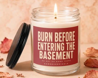 Horror Gamer Candle Survival Horror Gaming Candle Fandom Candles Horror Game Gift PC Gamer Gift Funny DND Candle Soy Candle