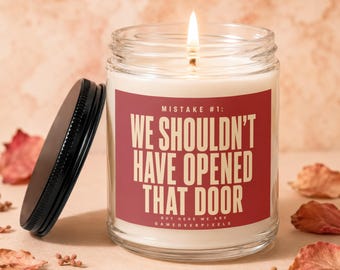 Horror Gamer Candle Survival Horror Game Fandom Candle PC Gamer Gift Christmas Gift Gamer Boyfriend Video Game Decor Funny Candle Soy Candle