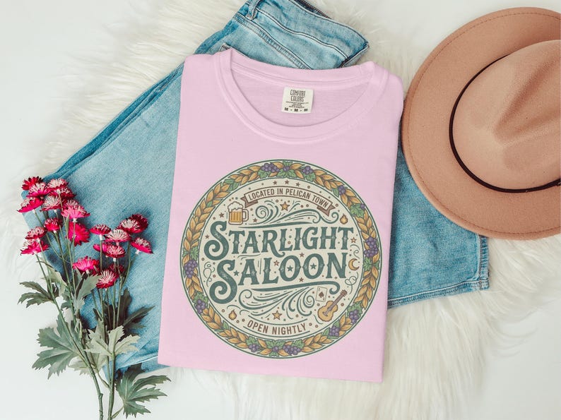 Vintage Starlight Saloon T-Shirt, Retro Graphic Tee, Casual Summer Outfit, Unisex Graphic Tee, Boho Style Shirt, Hipster Fashion Top