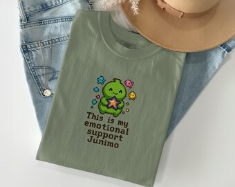Emotional Support Junimo Stardew Valley T-Shirt, Stardew Valley Shirt, Cozy Gaming Shirt, Video Game Tee, Pixel Art Shirt, Gamer Gift