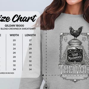 Void Mayonnaise The Void Sweatshirt, Funny Distressed Gothic Design, Heavy Blend Crewneck, Comfortable Casual Wear, Unisex Gift Idea