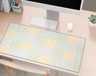 Floral Mouse Pad Cute Desk Mat Large Mousepad Desk Accessories Keyboard Pad Office Decor Gift for Cubicle Aesthetic Setup
