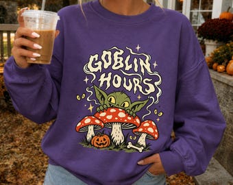 Comfort Colors® Goblin Hours Shirt Lustiges Goblin Mode Shirt Sarkastisches Zitat Shirt Ausgefallenes Geschenk für die beste Freundin Gemütliches Humor-T-Shirt Trendiges Shirt