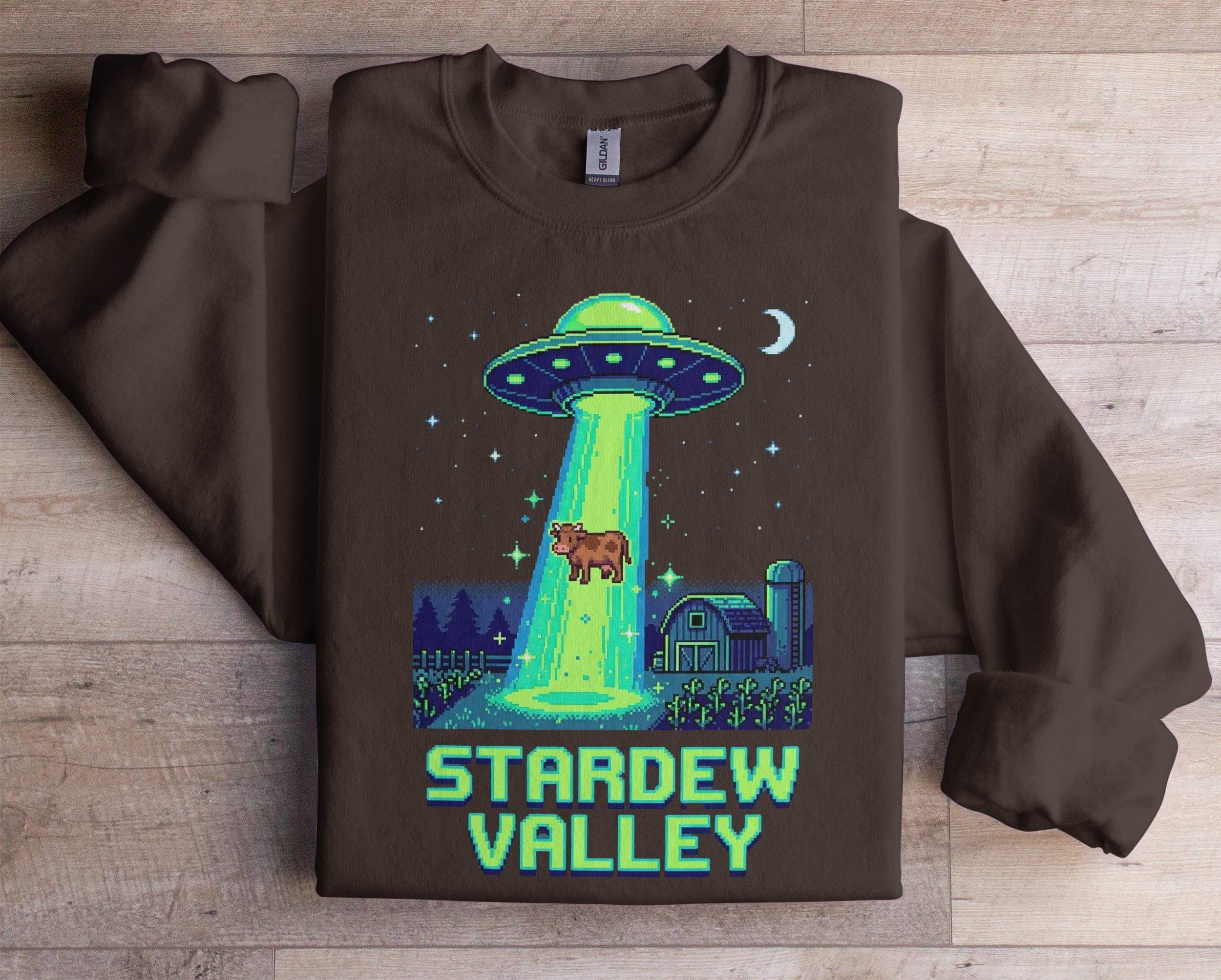 Stardew Valley Alien Abduction T-shirts Sweatshirts, Gamer Gift