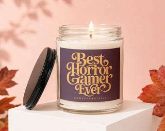 Horror Gamer Candle Survival Horror Fandom Candles Video Game Decor PC Gamer Gift Christmas Gift Gamer Soy Candle