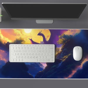 a computer mouse and keyboard on a desk