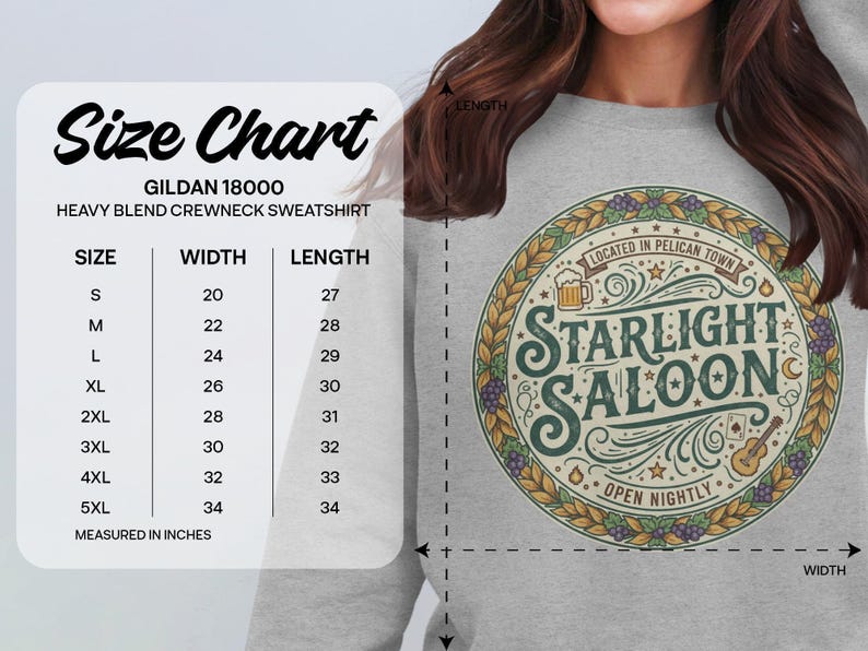 Starlight Saloon Graphic Sweatshirt, Vintage Style Pullover, Cozy Crewneck Jumper, Retro Design Sweater, Fall Winter Apparel