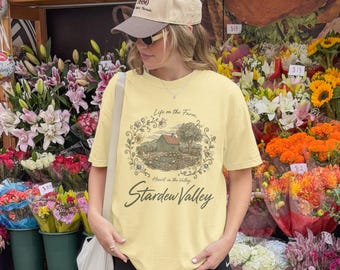 Stardew Valley shirt gezellige gaming kleding gamer meisje cadeau Tee indie game trui Stardew geschenken pelikaan stad boerderij esthetische top