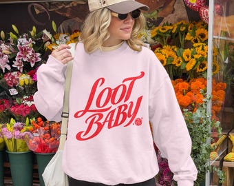 Comfort Colors® Loot Baby-Shirt, Gamer-Mädchen-Shirt, lustiges Tabletop-Gaming-T-Shirt, TTRPG-Shirt, nerdiges Geschenk für Gamer, süßes Fantasy-Rollenspiel-Shirt