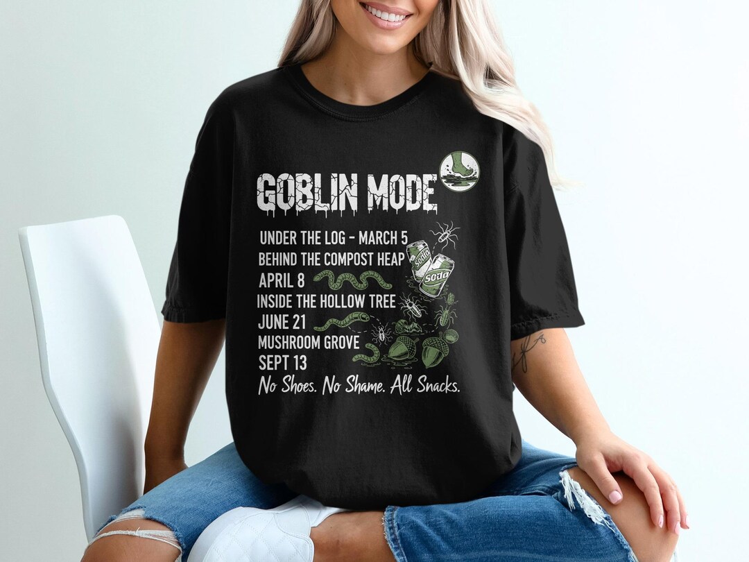 Goblin Mode T-shirt, No Shoes All Snacks Tee, Gen Z Millenial