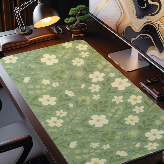 XXL Anime Mouse Pad Gamer Desk Mat Cute TCG Playmat Large Setup Accessory Cozy Gaming Gift for Plant Lovers & Ultimate Battlestations