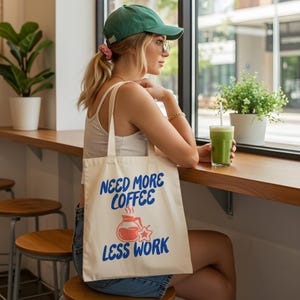 Bolso de mano de Stardew Valley, Necesitas más café, menos trabajo, Bolso de juegos Stardrop, Estética acogedora, Regalo para gamers, Merchandising de juegos indie, Pelican Town