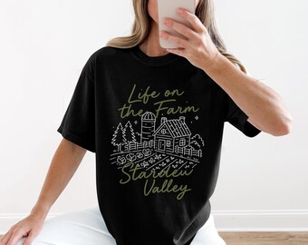 Stardew Valley Shirt gezellige Gaming Tee leven boerderij Sweatshirt gamer meisje cadeau Indie Games fan Stardew Merch Pelican Town stijl cadeaus voor