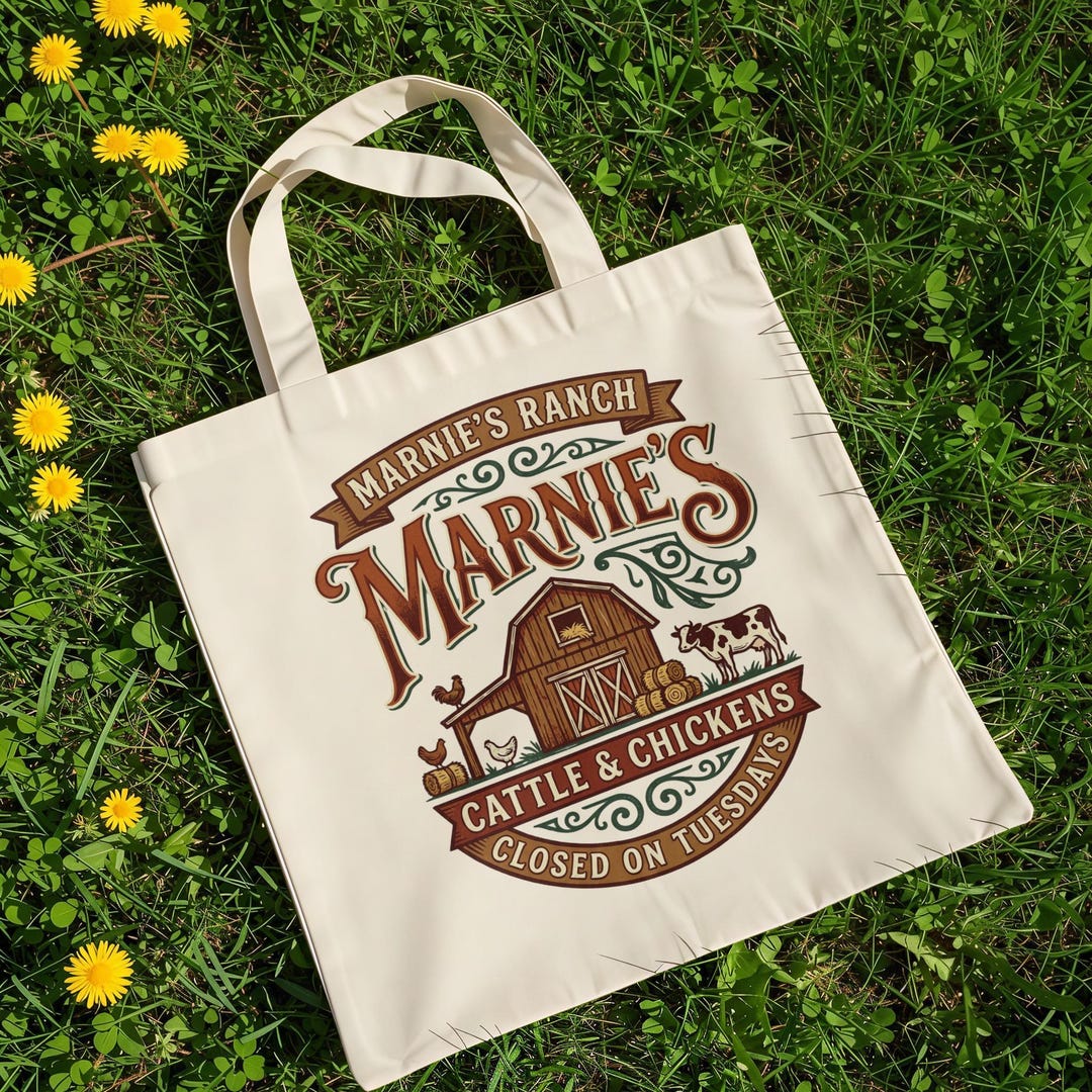 Farming Sim Merch Stardew Valley Tote Bag Marnies Ranch Farming Simulator Indie Games ...