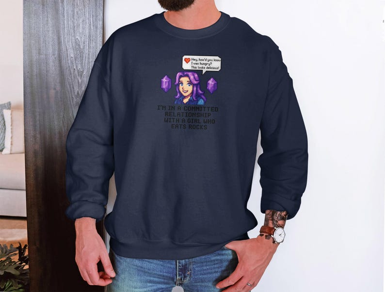 Funny Gamer Boyfriend Gift, Committed Relationship Sweatshirt, Unique Geek Apparel, Nerdy Partner Gift, Unisex Casual Wear