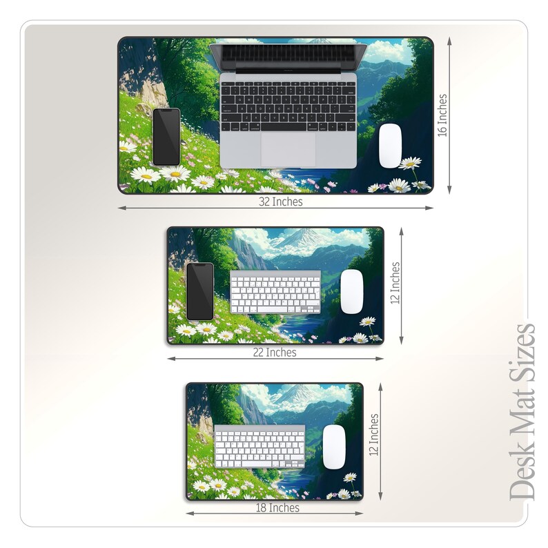 a computer mouse pad with a picture of a laptop on it
