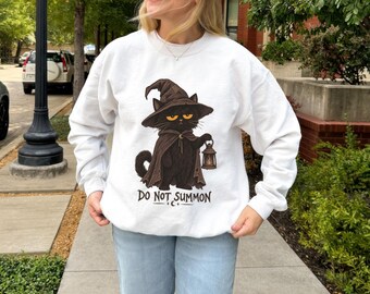 Comfort Colors® „Nicht beschwören“-Shirt – Lustiges Shirt für Introvertierte – Sarkastisches Zitat – Gruseliges Geschenk für die beste Freundin – Halloween-Hexen-Kleidung