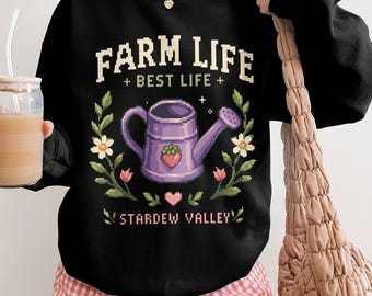 Stardew Valley Shirt gezellige gamer T-shirt boerderij leven beste leven pixelart gaming Tee indie game Merch Pelican Town cadeau Sweatshirt