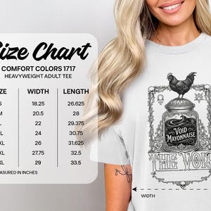 Funny Chicken Void Mayonnaise The Void T-Shirt, Cute Graphic Tee, Humor Shirt Gift, Novelty Women's T-shirt, S-4XL Sizes