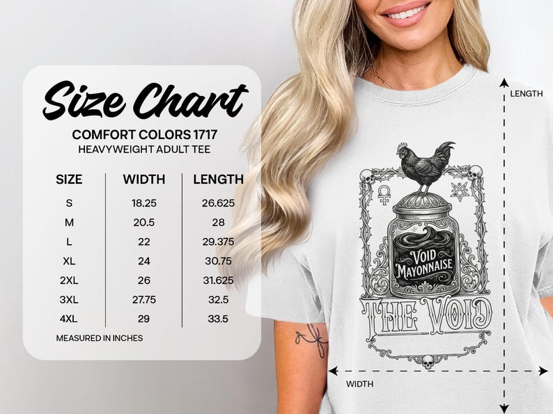 Funny Chicken Void Mayonnaise The Void T-Shirt, Cute Graphic Tee, Humor Shirt Gift, Novelty Women's T-shirt, S-4XL Sizes
