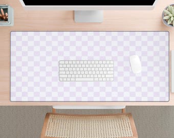 Pastel Purple XXL Anime Mouse Pad Cute Gaming Desk Mat Large Gamer Setup TCG Playmat Cozy Desk Accessory for Ultimate Gaming Setup