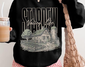 Stardew Valley shirt gezellige gamer T-shirt gamer meisje geschenken indie game merch Pelican Town boerderij leven trui gezellige esthetische Tee cadeaus voor