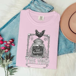 Gothic T Shirt, Void Mayonnaise Graphic Tee, Occult Inspired Clothing, Unique Unisex Top, Vintage Aesthetic, Alternative Fashion