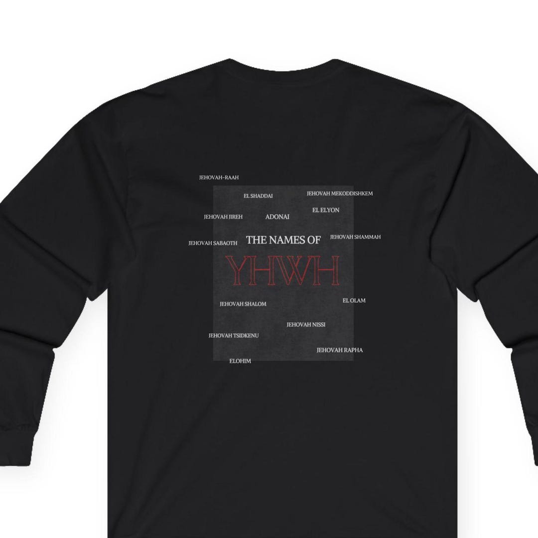Quasi Yahweh Long Sleeve T-Shirt - Black
