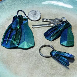 Keychain Fins, Scuba Diving keychain, STL