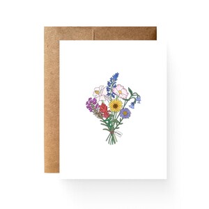 Wildflower Bouquet for Mom Card
