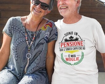 T-shirt Maglietta Pensionati Capo Moglie