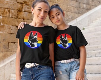 T-Shirt Maglietta Cotone Maglia Cane Pastore Tedesco Amante Cani Idea Regalo