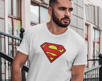 T-shirt Maglietta Cotone Superman Fumetto Supereroi Idea regalo