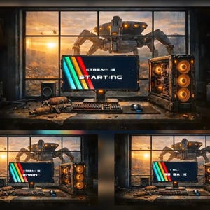 ARC Raiders Animated Stream Package | Futuristic Sci-Fi OBS Overlays (Digital Download)