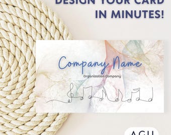 Editable Event Planner Business Card Template: Minimalist Canva Design (PDF Download)