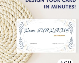 Print Shop Business Card Template: Minimalist Canva Design (PDF Download)