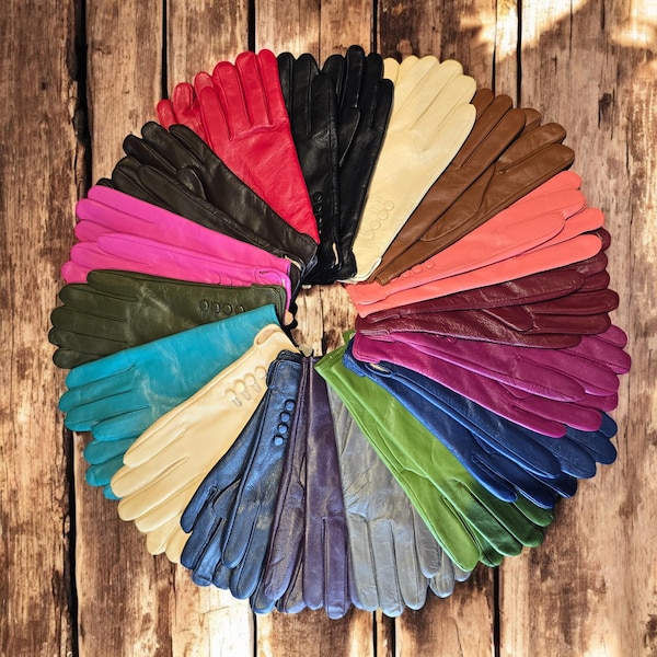 Genuine Leather Gloves: Soft Fleece Lined Women's Winter Gloves